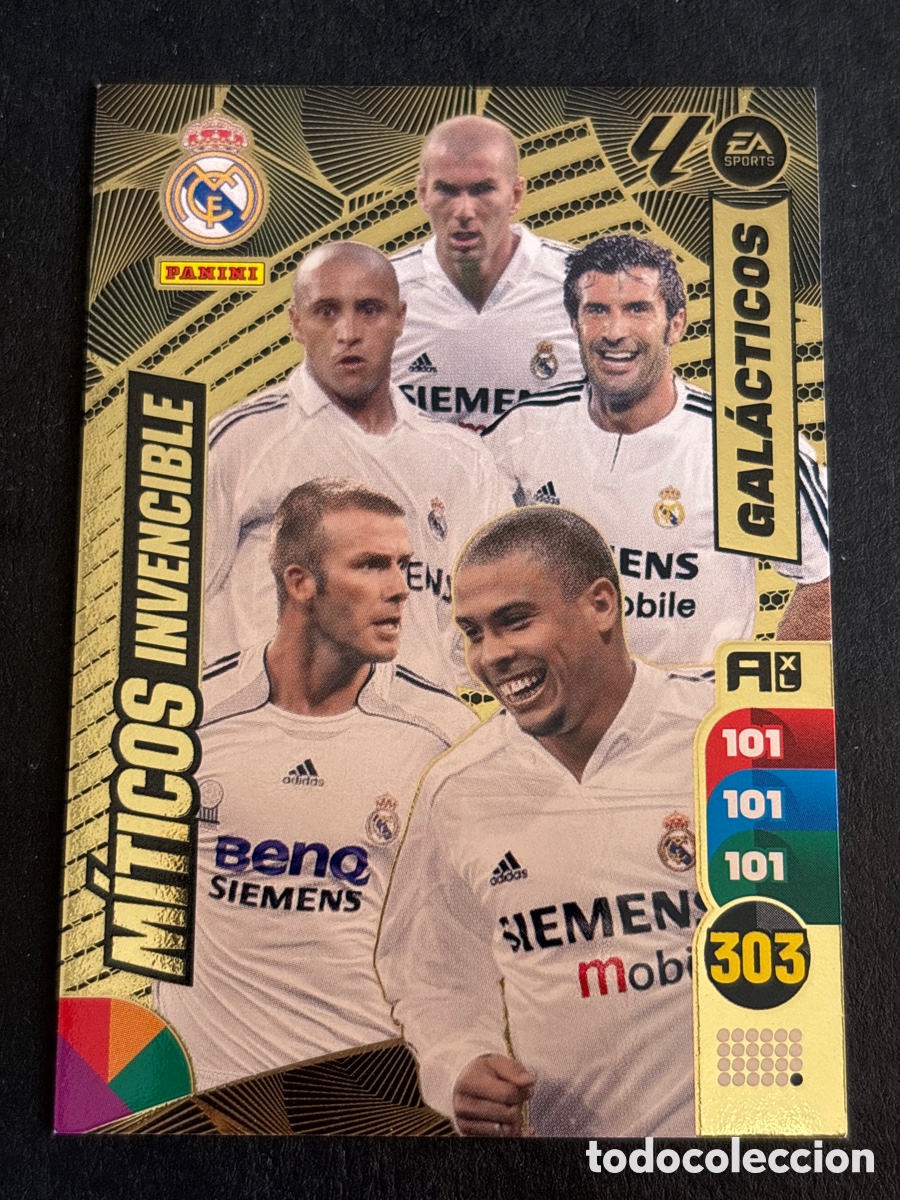 Cromos de f&uacute;tbol: Adrenalyn 2024 2025 / 24 25 M&iacute;ticos Invencible Gal&aacute;cticos Real Madrid
