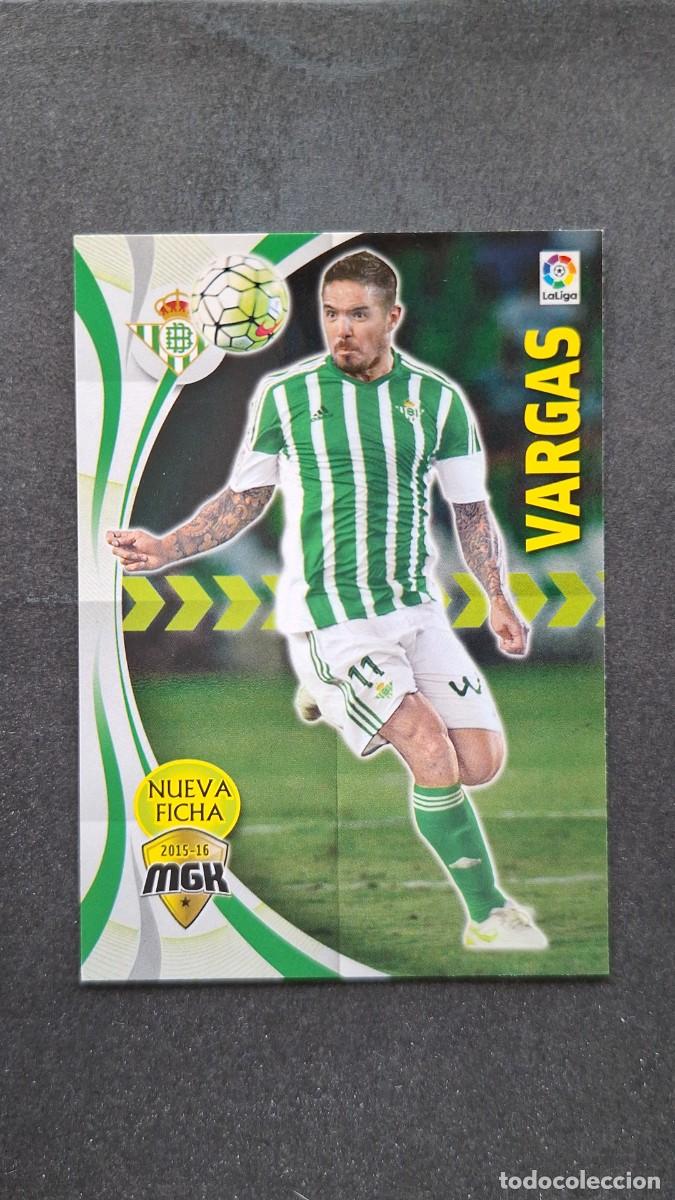 Cromos de f&uacute;tbol: L1 VARGAS REAL BETIS BALOMPIE NUEVA FICHA 91 BIS PANINI MEGACRACKS 2015 2016 15 16