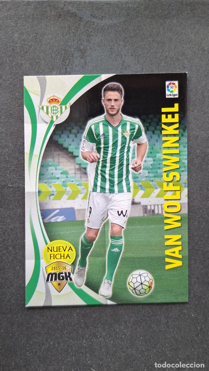 Figurine di Calcio: L1 VAN WOLFSWINKEL REAL BETIS BALOMPIE NUEVA FICHA 100 BIS PANINI MEGACRACKS 2015 2016 15 16