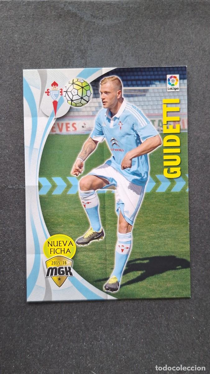 Figurine di Calcio: L1 GUIDETTI CELTA DE VIGO NUEVA FICHA 128 BIS PANINI MEGACRACKS 2015 2016 15 16