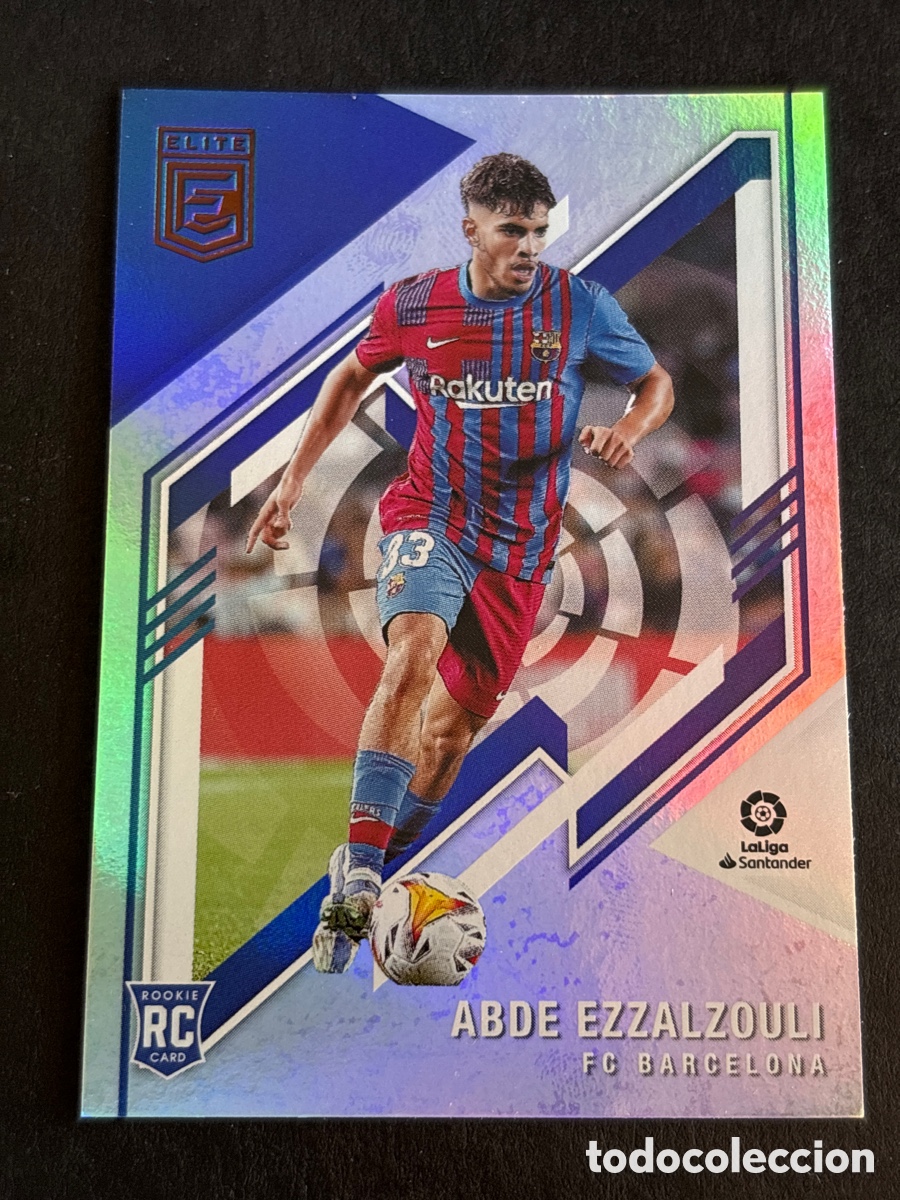 Figurine di Calcio: 184 ABDE EZZALZOULI ROOKIE BARCELONA BAR&Ccedil;A CROMO LIGA FUTBOL DONRUSS ELITE 2021-2022 PANINI 21-22