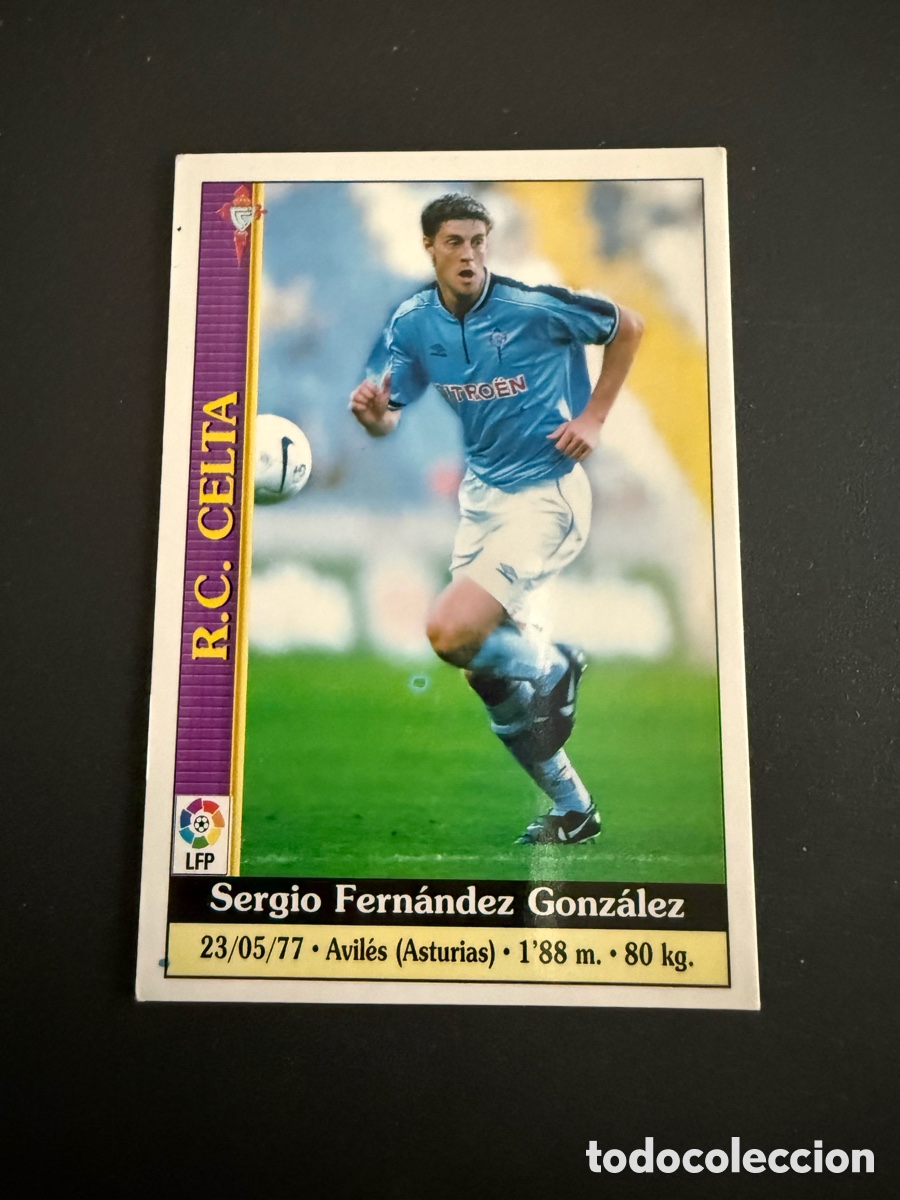 Figurine di Calcio: MUNDICROMO 2000. n 87. SERGIO ( Celta )