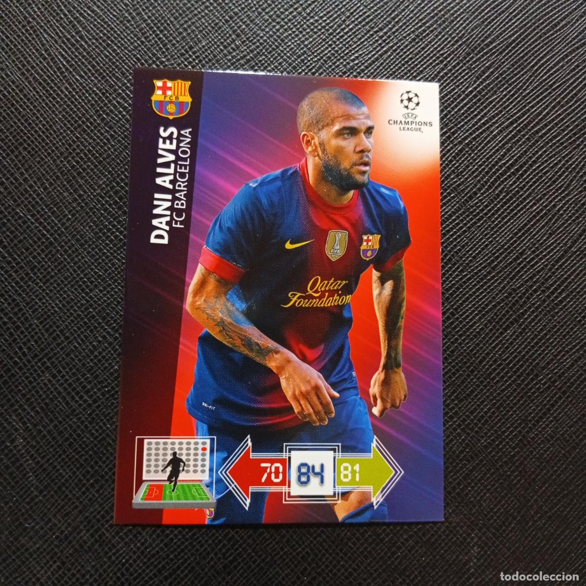 Cromos de f&uacute;tbol: DANI ALVES BARCELONA ADRENALYN CHAMPIONS LEAGUE 2012 2013 FUTBOL 12 13 - A210 PG271 B