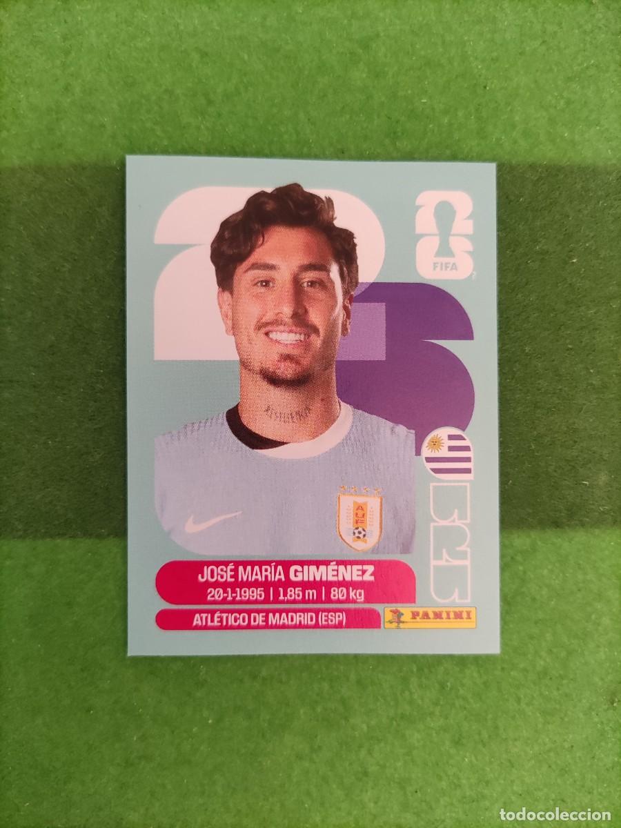 Cromos de f&uacute;tbol: Gim&eacute;nez Uruguay URU 5 Sticker Mundial 2026 FIFA World Cup / Sin pegar