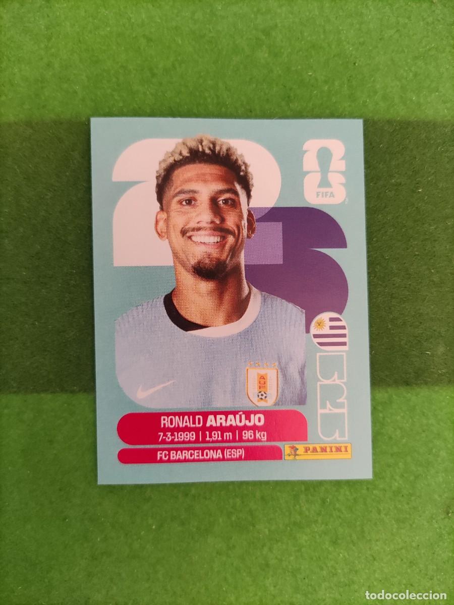 Cromos de f&uacute;tbol: Ara&uacute;jo Uruguay URU 4 Sticker Mundial 2026 FIFA World Cup / Sin pegar