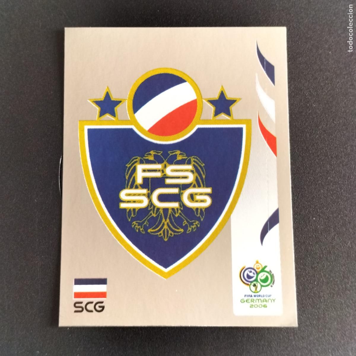 Cromos de f&uacute;tbol: 208 ESCUDO LOGO SERBIA MONTENEGRO CROMOS FIFA WORLD CUP GERMANY 2006 MUNDIAL ALEMANIA PANINI