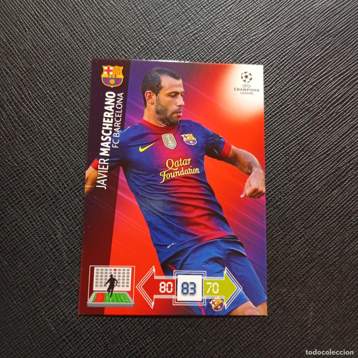Cromos de f&uacute;tbol: MASCHERANO BARCELONA ADRENALYN CHAMPIONS LEAGUE 2012 2013 FUTBOL 12 13 - A210 PG307