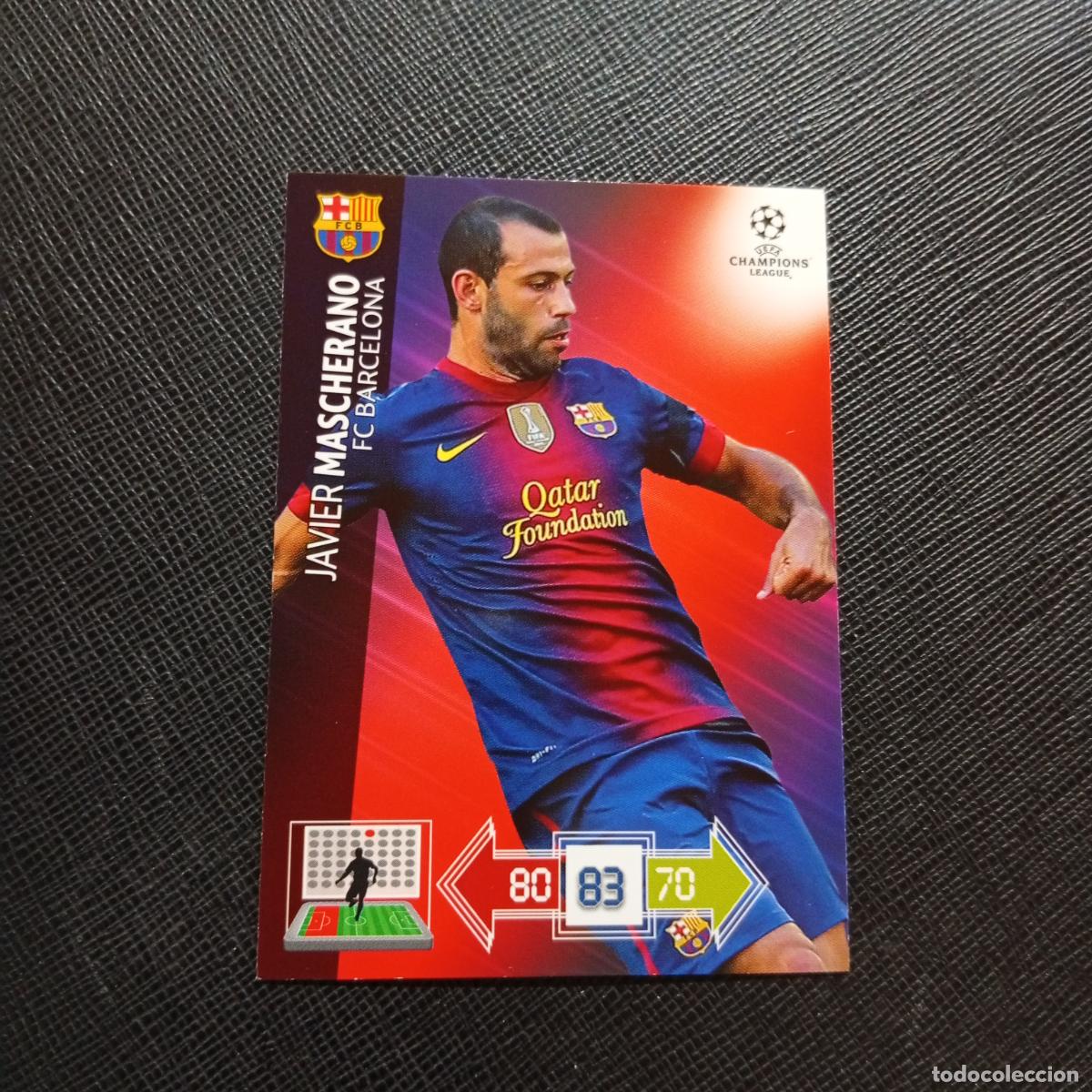 Cromos de f&uacute;tbol: MASCHERANO BARCELONA ADRENALYN CHAMPIONS LEAGUE 2012 2013 FUTBOL 12 13 - A210 PG307 B