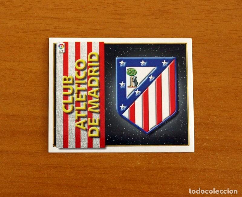 Figurine di Calcio: Atl&eacute;tico de Madrid - Escudo - Ediciones Este Liga 1998-1999, 98-99 - Nunca Pegado