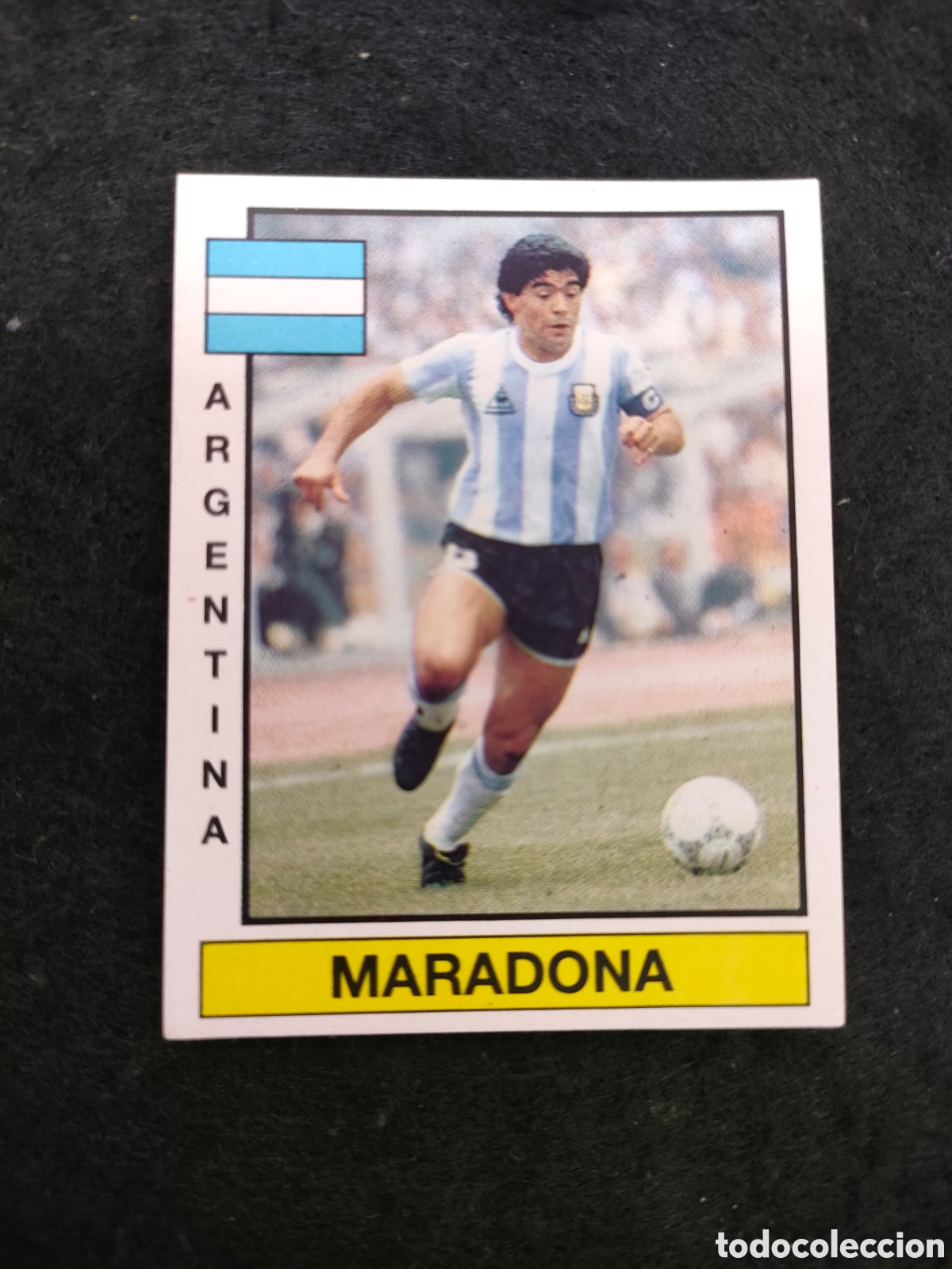 Cromos de f&uacute;tbol: Maradona cromo futbol 87, n&uacute;mero 370. Nunca pegado. Panini.