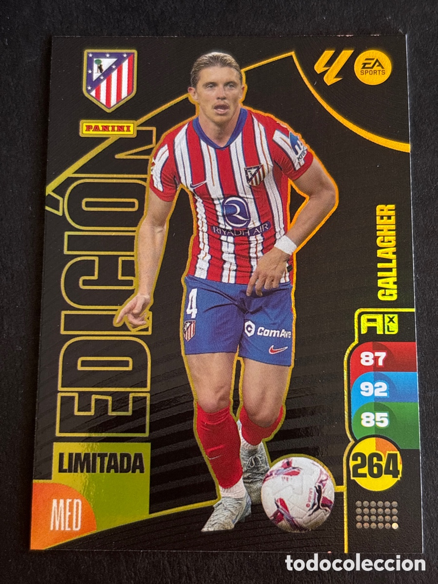 Football Stickers: GALLAGHER. EDICI&Oacute;N LIMITADA. ADRENALYN XL. 2024-2025. LIGA 24-25. CROMO.