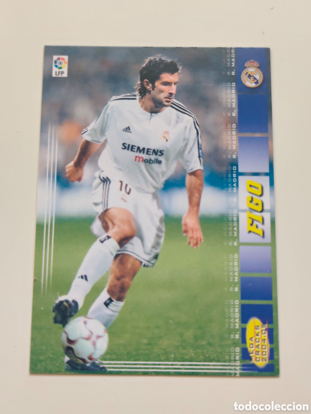 Cromos de f&uacute;tbol: 176 FIGO REAL MADRID MEGACRACKS 2004 2005