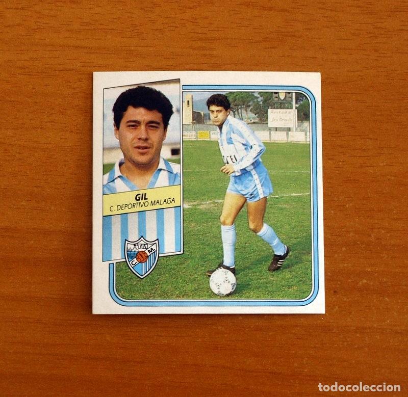 Fu&szlig;ball-Sticker: M&aacute;laga - Gil - Ediciones Este Liga 1989-1990, 89-90 - Cromo Nunca Pegado