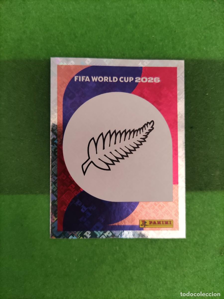 Cromos de f&uacute;tbol: Escudo Nueva Zelanda NZL 1 Sticker Mundial 2026 FIFA World Cup / Sin pegar