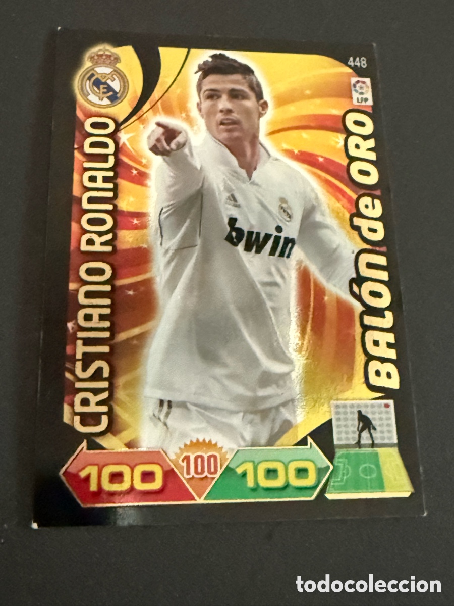 Cromos de f&uacute;tbol: ADRENALYN XL. 2011-12. CRISTIANO RONALDO. BAL&Oacute;N DE ORO