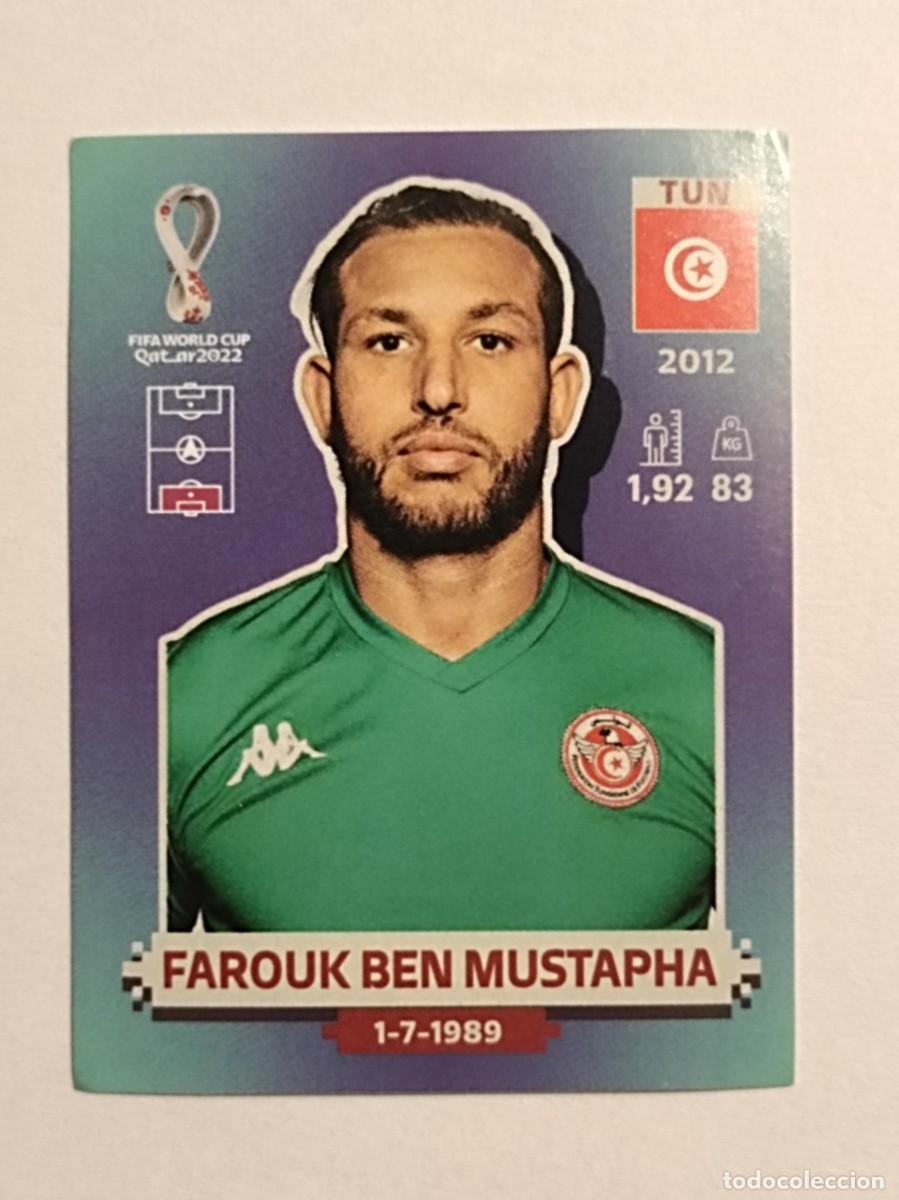 Fu&szlig;ball-Sticker: #TUN 4 FAROUK BEN MUSTAPHA (TUNEZ) MUNDIAL QATAR 2022 PANINI