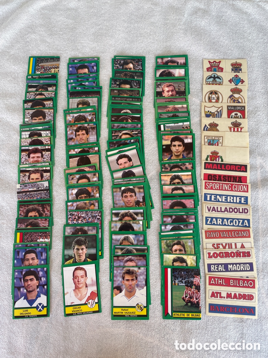 Football Stickers: FUTBOL LIGA 90 PANINI LOTE de 133 cromos SIN REPETIR