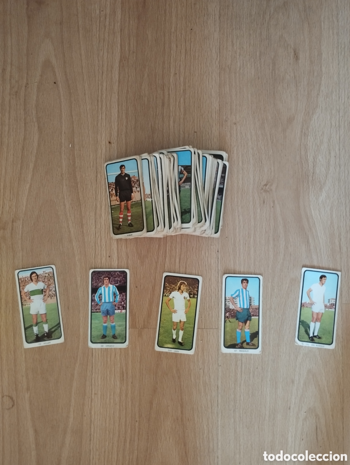 Cromos de f&uacute;tbol: Lote 105 cromos futbol Ruiz romero liga 1973 1974 73 74 nunca pegado, 5 dobles