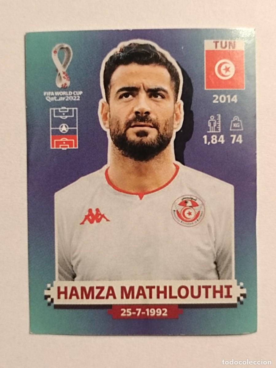 Figurine di Calcio: #TUN 9 HAMZA MATHLOUTHI (TUNEZ) MUNDIAL QATAR 2022 PANINI