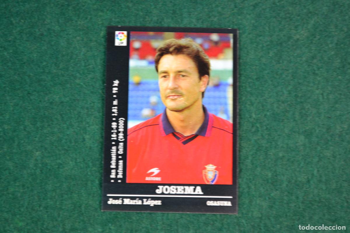 Cromos de f&uacute;tbol: PANINI LIGA 2000-2001 - 314 JOSEMA (OSASUNA) NUEVO