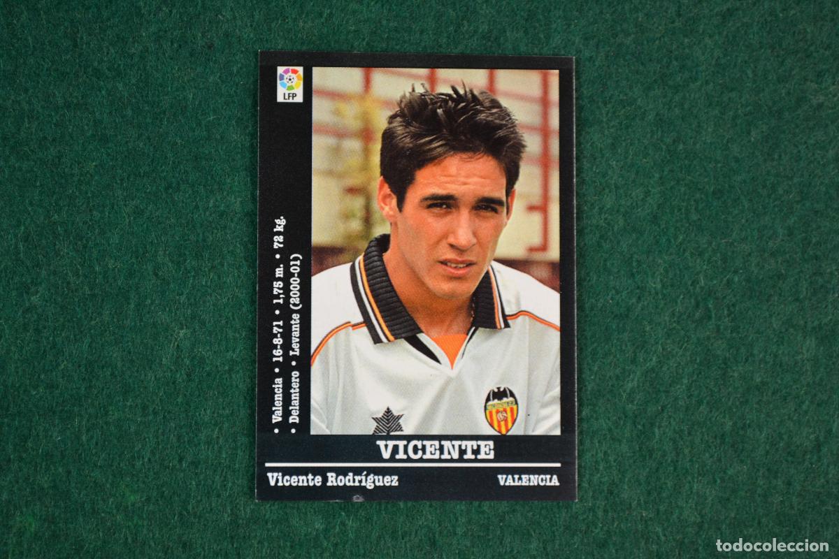 Cromos de f&uacute;tbol: PANINI LIGA 2000-2001 - ULTIMO FICHAJE VICENTE (VALENCIA CF) NUEVO