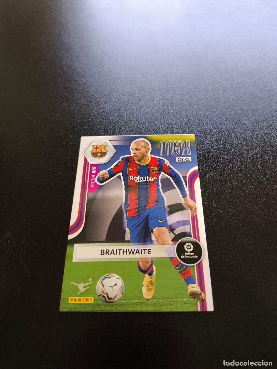 Cromos de f&uacute;tbol: 72 BIS Braithwaite BARCELONA PANINI LIGA MEGACRACKS MGK 2021 2022 21 22 NO ESTE ADRENALYN