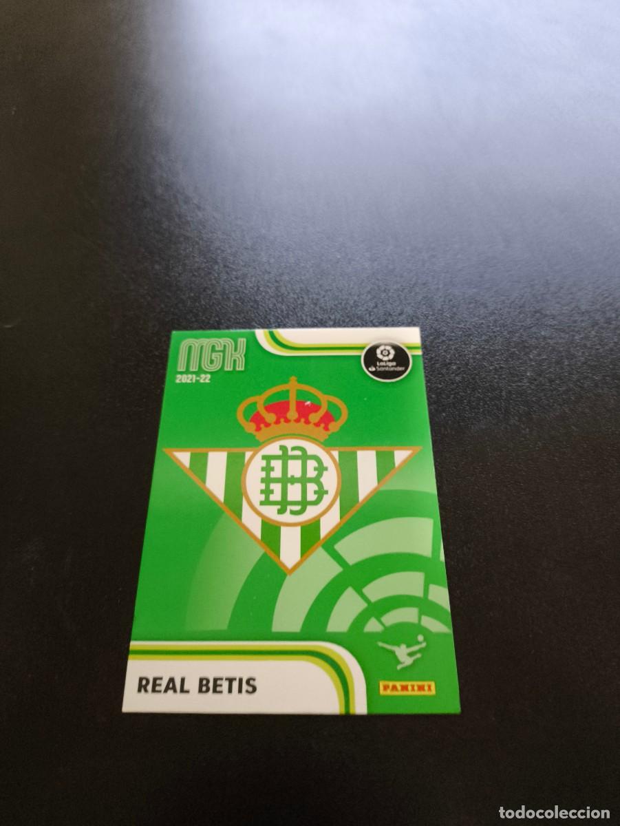 Cromos de f&uacute;tbol: 73 Escudo REAL BETIS PANINI LIGA MEGACRACKS MGK 2021 2022 21 22 NO ESTE ADRENALYN