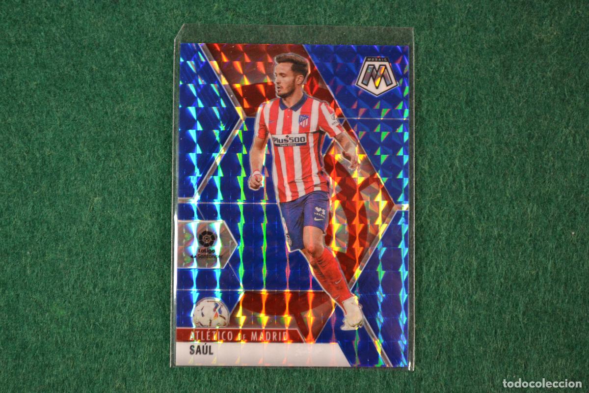Cartes &agrave; collectionner de Football: PANINI MOSAIC LA LIGA 2020-21 - 98 SAUL (ATLETICO DE MADRID) PARALELA BLUE NUMERADA 43/99