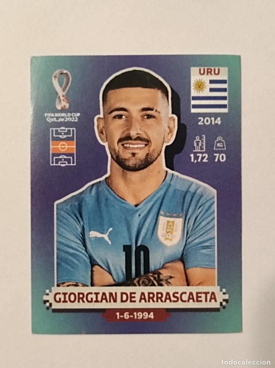 Cromos de f&uacute;tbol: #URU 12 GIORGIAN DE ARRASCAETA (URUGUAY) MUNDIAL QATAR 2022 PANINI