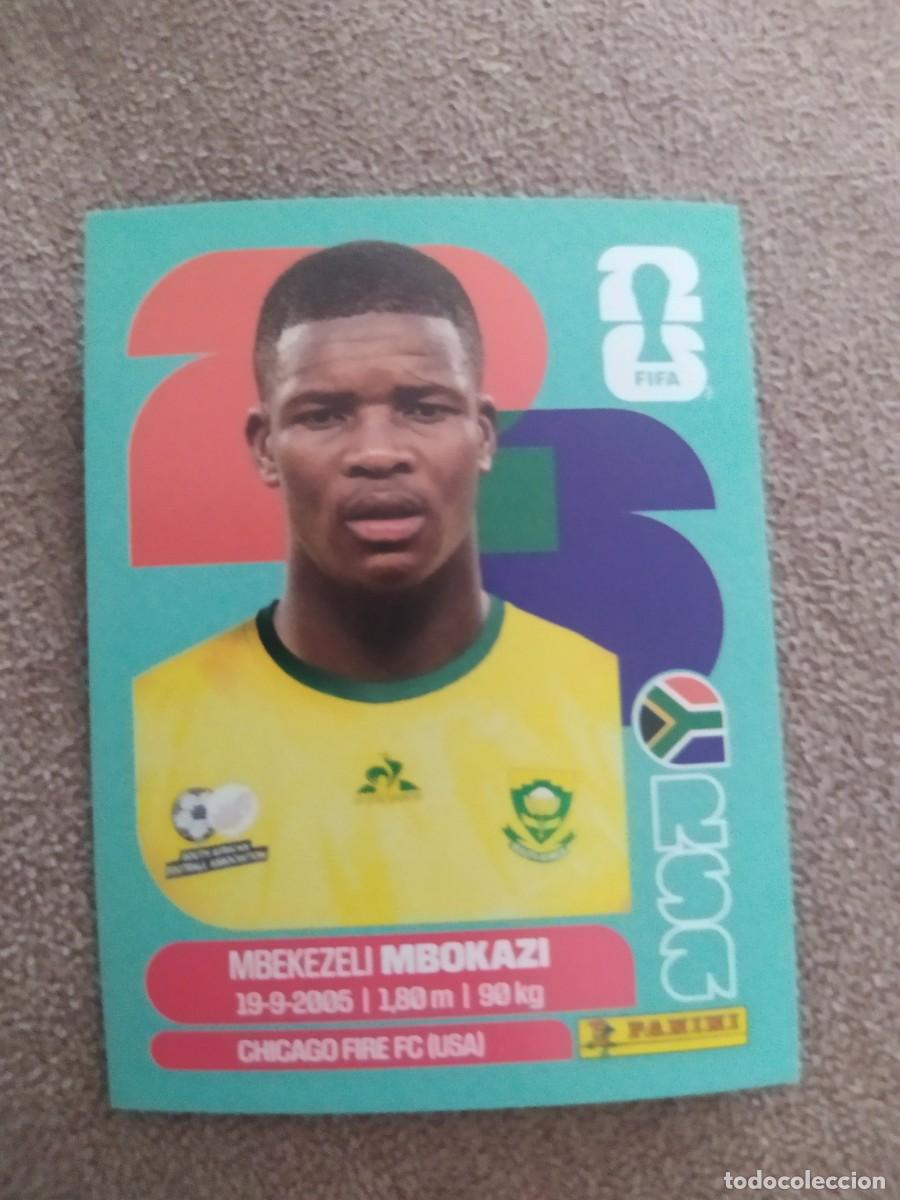 Cromos de f&uacute;tbol: RSA 06 RSA6 Mbekezeli MBOKAZI 6 Sud&aacute;frica Mundial 2026 Panini