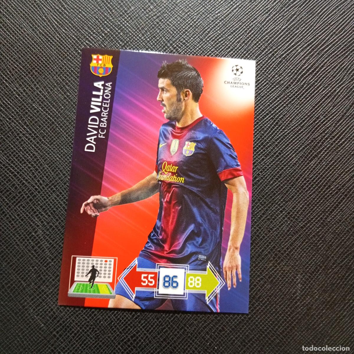 Fu&szlig;ball-Sticker: VILLA BARCELONA ADRENALYN CHAMPIONS LEAGUE 2012 2013 FUTBOL 12 13 - A210 PG334 B