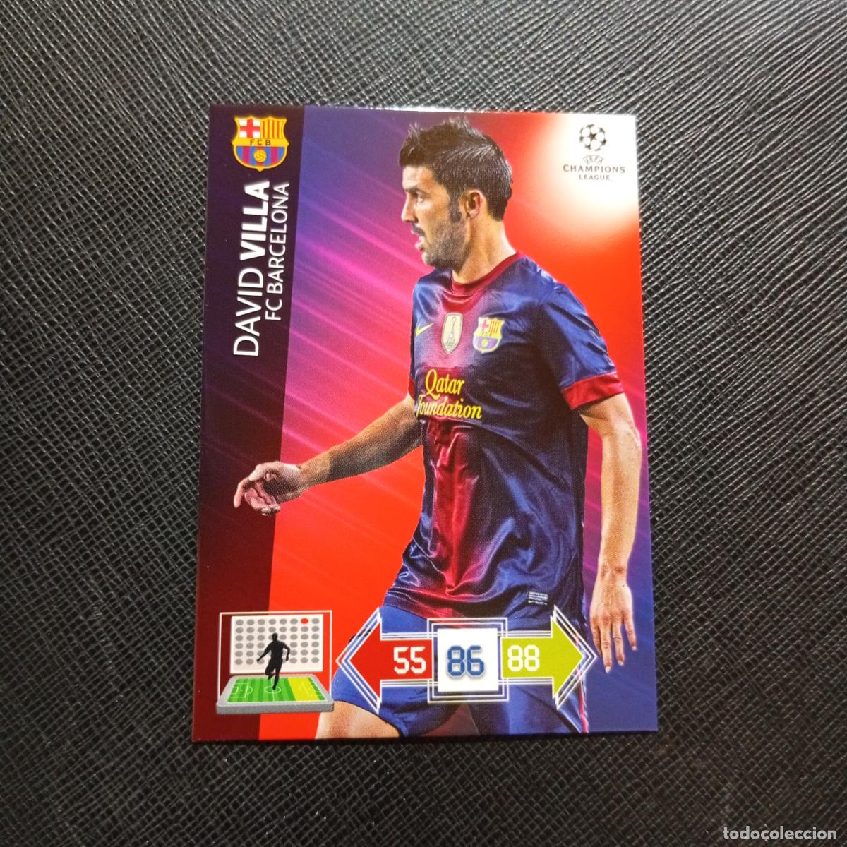 Fu&szlig;ball-Sticker: VILLA BARCELONA ADRENALYN CHAMPIONS LEAGUE 2012 2013 FUTBOL 12 13 - A210 PG316 B