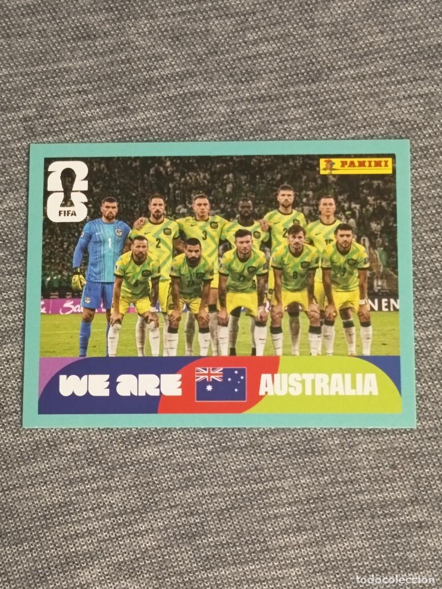 Football Stickers: ALINEACI&Oacute;N AUSTRALIA AUS 13 MUNDIAL 2026 PANINI FIFA WORLD CUP NUEVO