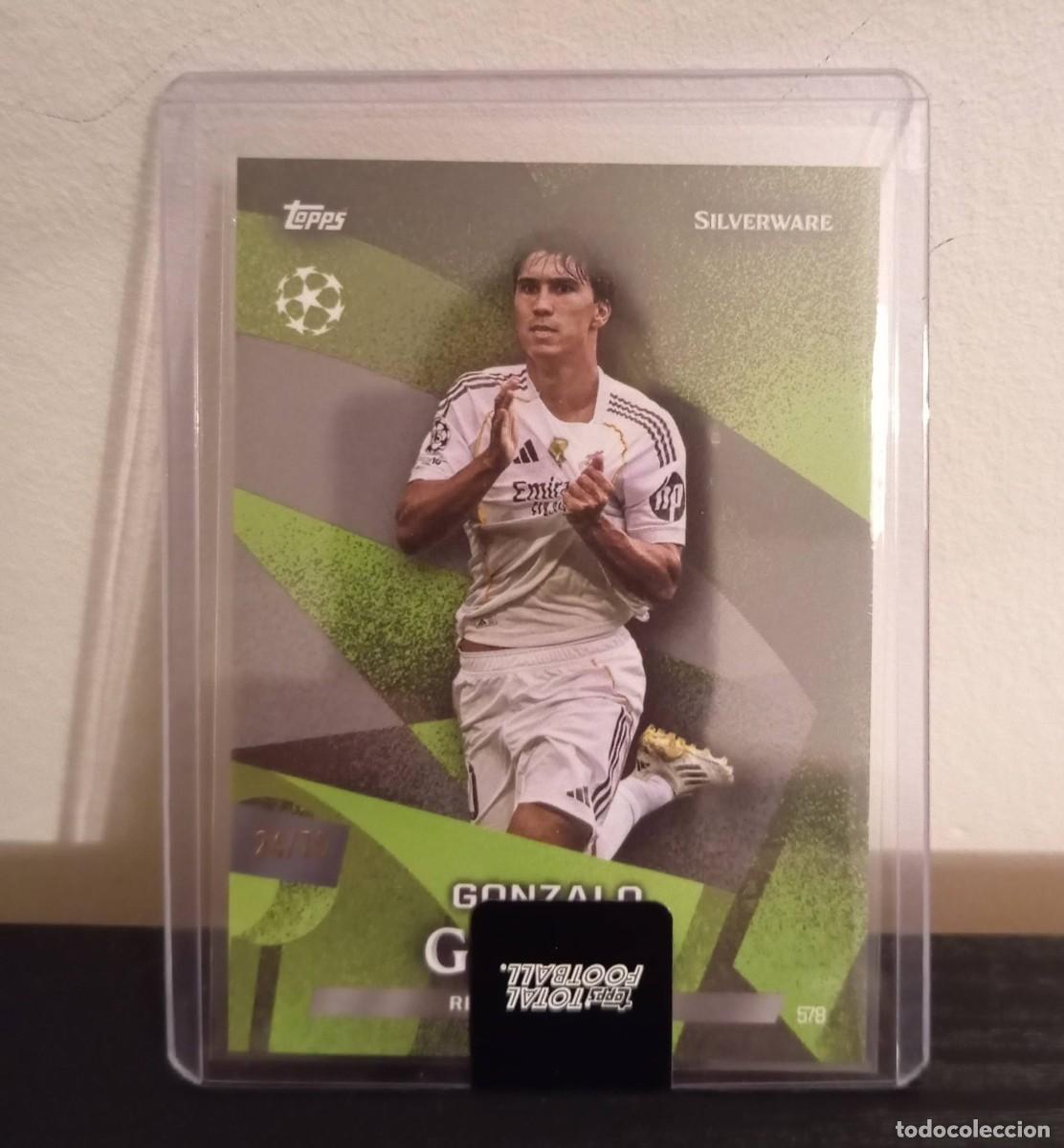 Cromos de f&uacute;tbol: -TOPPS TOTAL FOOTBALL 25-26 : GONZALO GARCIA ( REAL MADRID ) NUMERADA 24/75 . /75 SILVERWARE