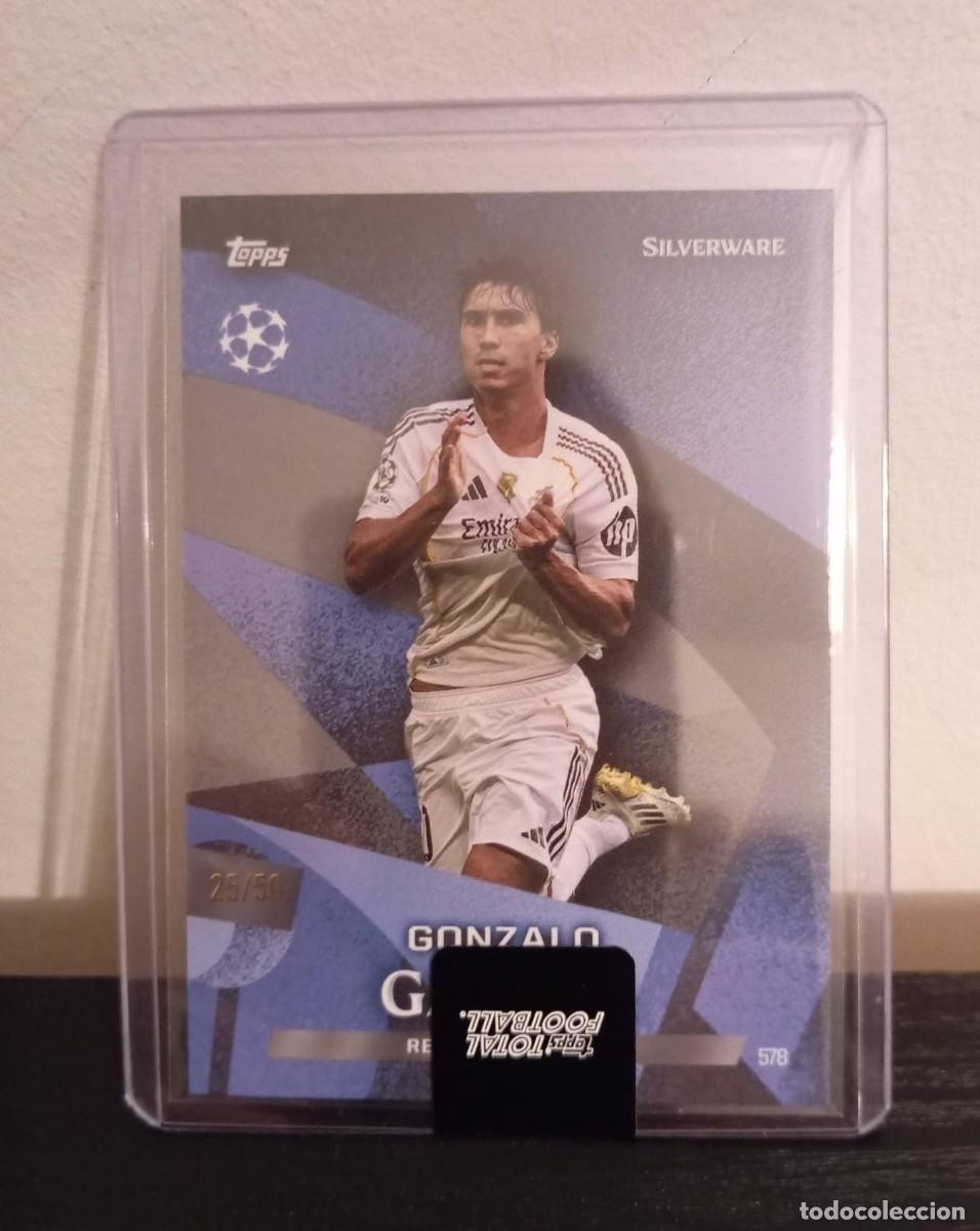 Cromos de f&uacute;tbol: -TOPPS TOTAL FOOTBALL 25-26 : GONZALO GARCIA ( REAL MADRID ) NUMERADA 25/50 . /50 SILVERWARE