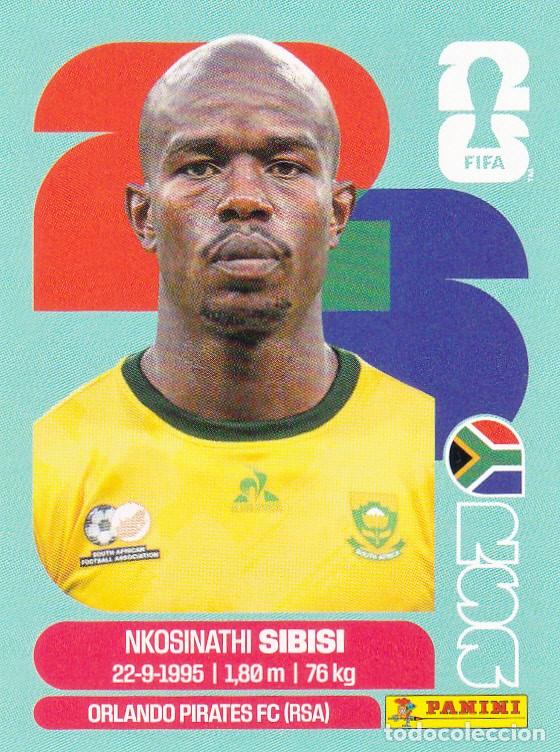 Fu&szlig;ball-Sticker: FIFA WORLD CUP 2026 * SIBISI N&ordm; 10 * DE SUDAFRICA - NUEVO DE SOBRE (A-18)