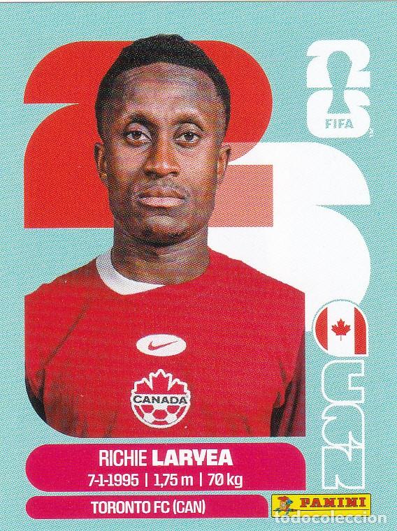 Fu&szlig;ball-Sticker: FIFA WORLD CUP 2026 * LARYEA N&ordm; 6 * DE CANADA - NUEVO DE SOBRE (A-18)