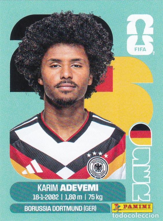 Cromos de f&uacute;tbol: FIFA WORLD CUP 2026 * ADEYEMI N&ordm; 19 * DE ALEMANIA - NUEVO DE SOBRE (A-18)