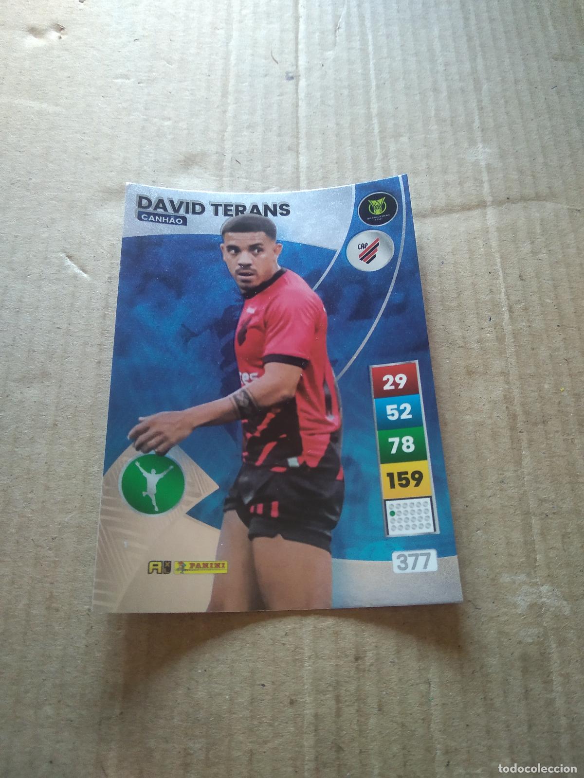 Cromos de f&uacute;tbol: 377 DAVID TERANS ATHELTICO PARANAENSE CROMO FUTBOL PANINI ADRENALYN LIGA BRASIL 2023 BRASILEIRAO