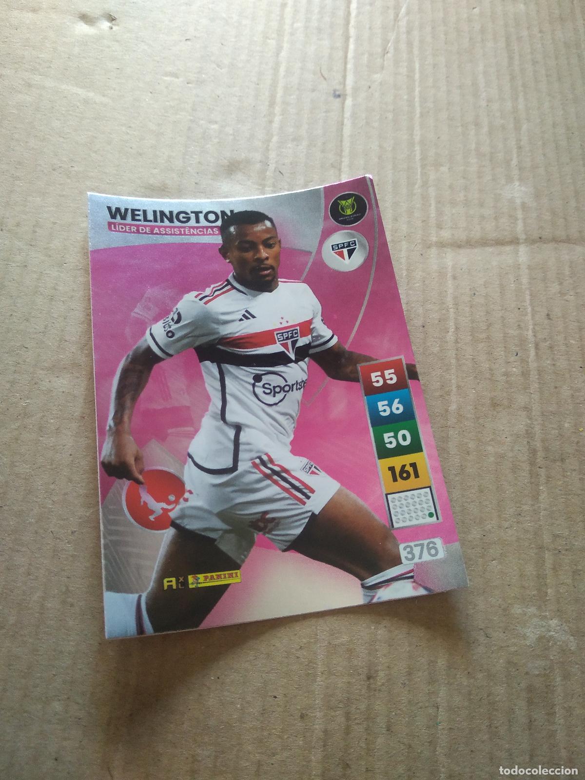 Cromos de f&uacute;tbol: 376 WELINGTON SAO PAULO CROMO FUTBOL PANINI ADRENALYN LIGA BRASIL 2023 BRASILEIRAO