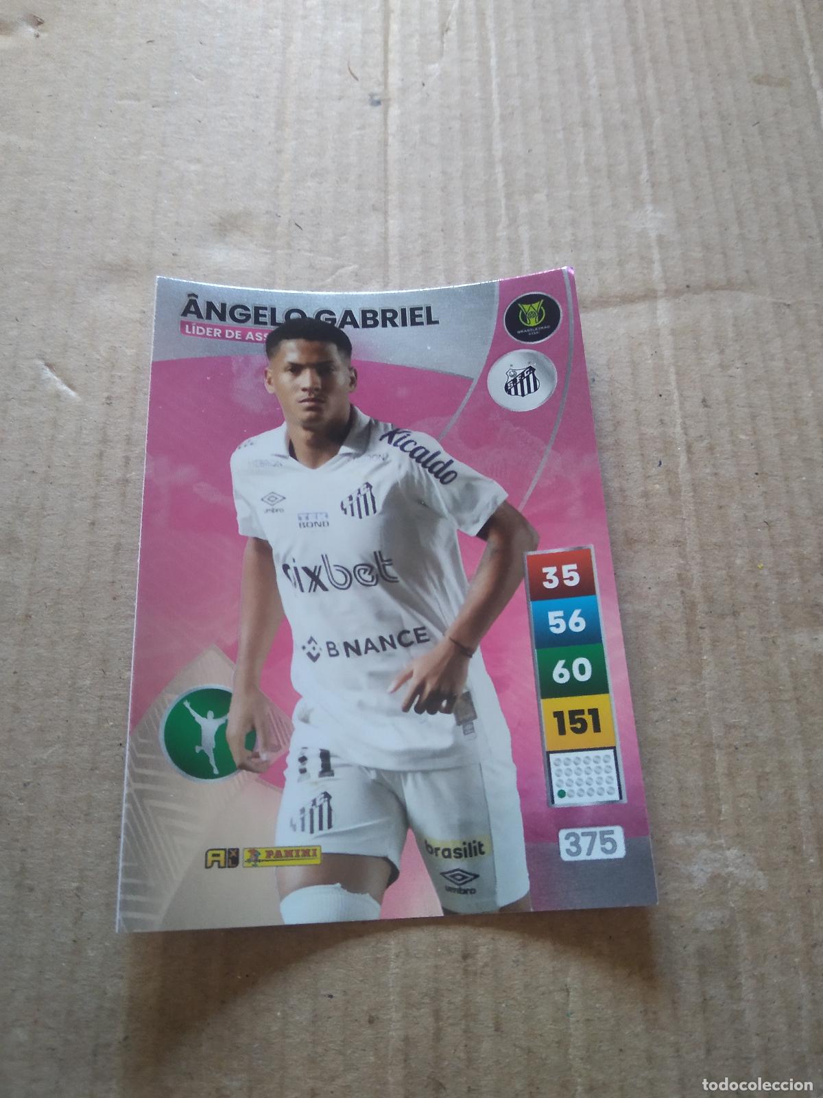 Cromos de f&uacute;tbol: 375 ANGELO GABRIEL SANTOS CROMO FUTBOL PANINI ADRENALYN LIGA BRASIL 2023 BRASILEIRAO