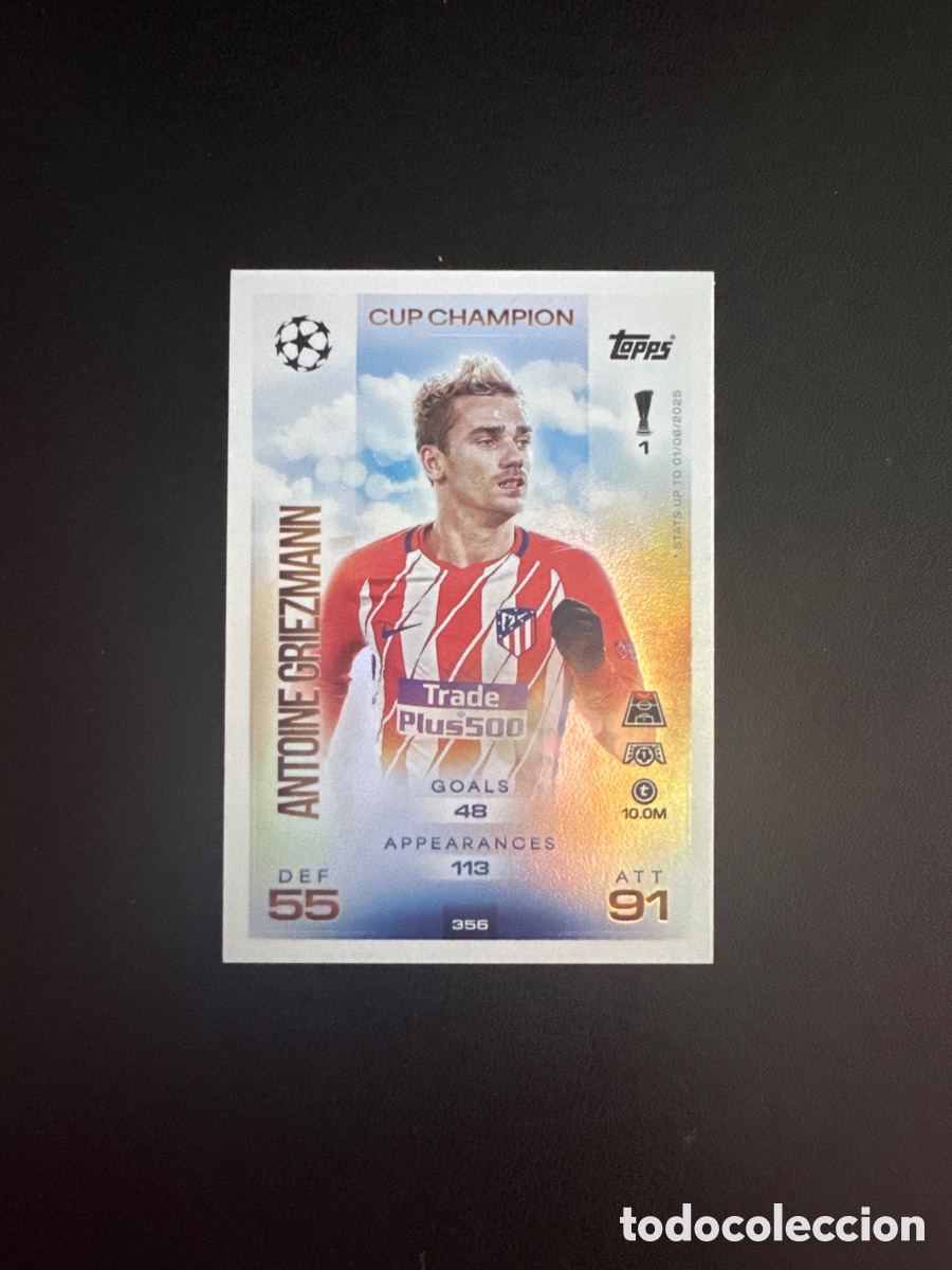 Cromos de f&uacute;tbol: GODIN CUP CHAMPION NUMERO 356 MATCH ATTAX 2025 2026
