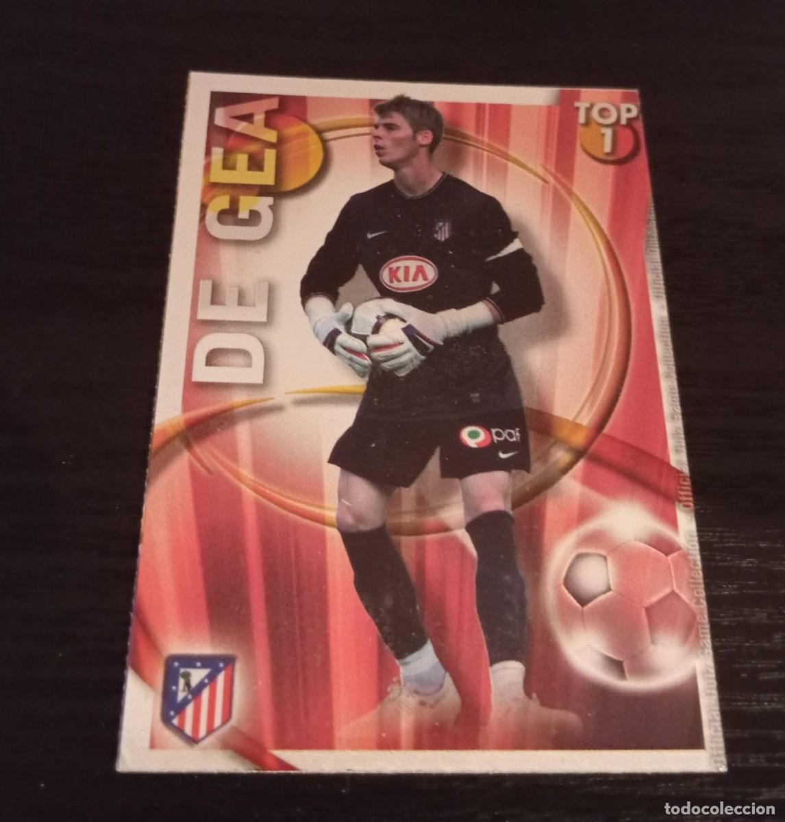 Cromos de f&uacute;tbol: -MUNDICROMO 2011 : 547 DE GEA ( AT.MADRID ) -- TOP ROJO BRILLO LISO -- ERROR