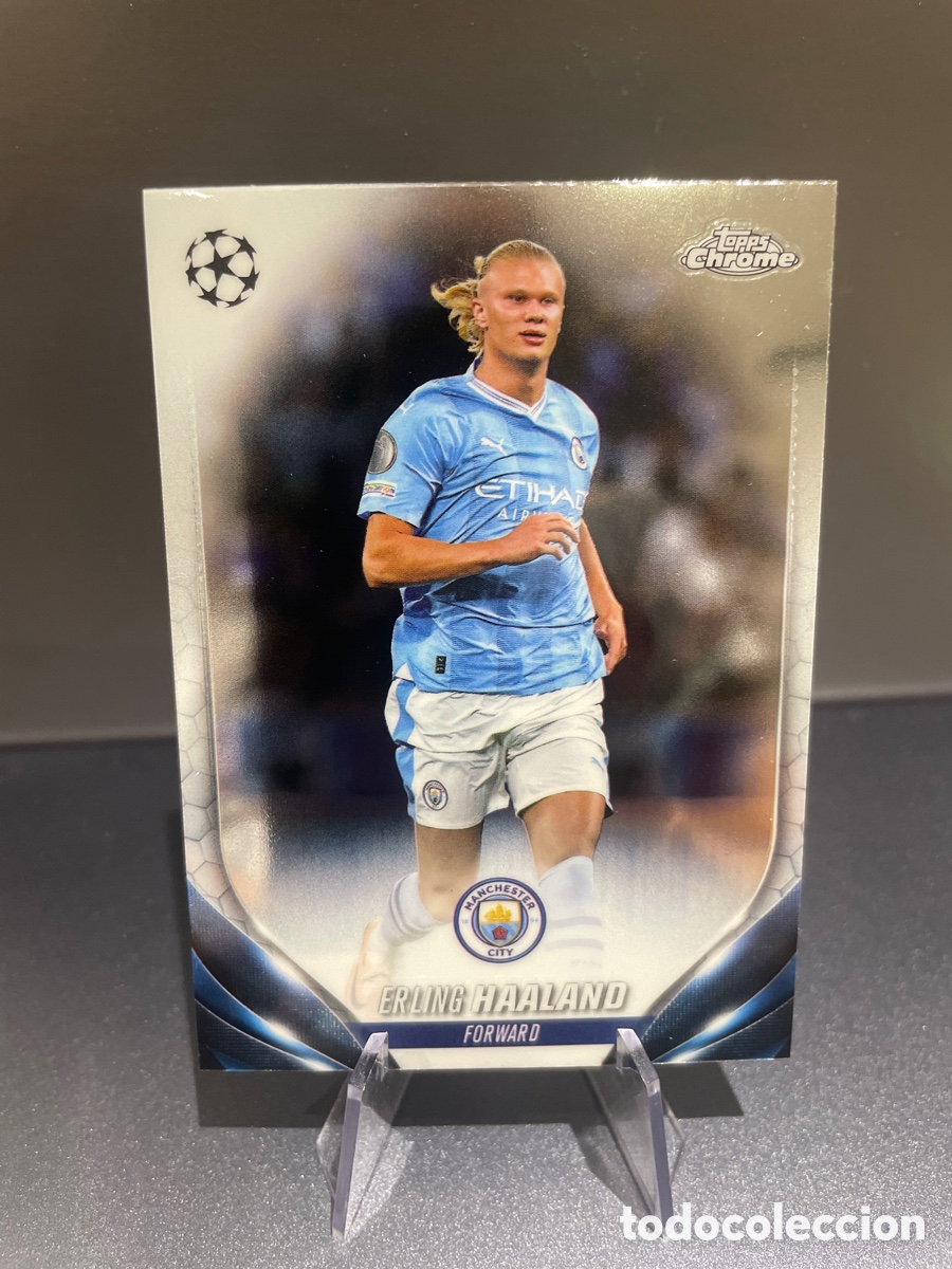 Fu&szlig;ball-Sticker: Erling Haaland 39 Topps Chrome 2023-24 Manchester City