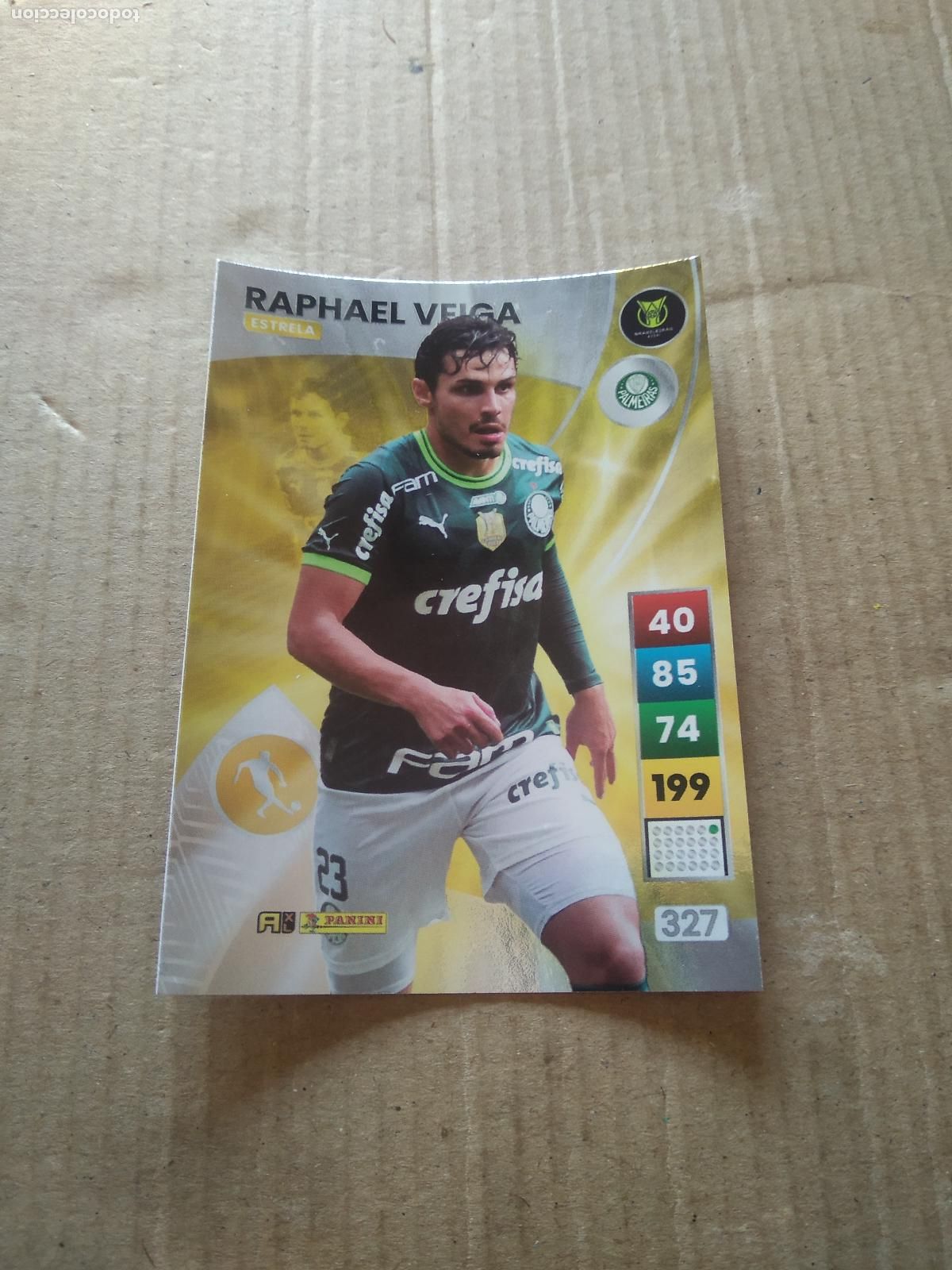 Cromos de f&uacute;tbol: 327 RAPHAEL VEIGA PALMEIRAS CROMO FUTBOL PANINI ADRENALYN LIGA BRASIL 2023 BRASILEIRAO