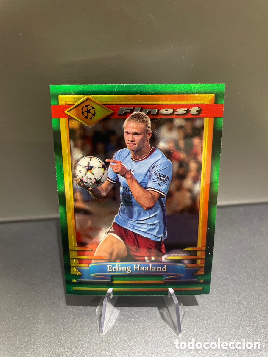 Fu&szlig;ball-Sticker: Erling Haaland 100 Topps Finest 2022-23 Manchester City