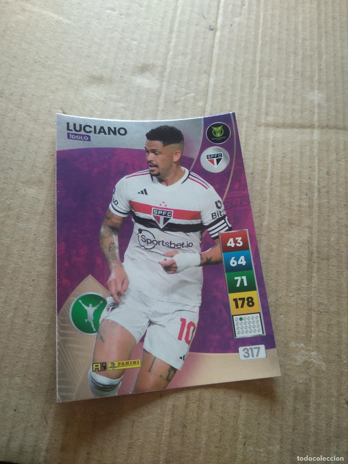 Cromos de f&uacute;tbol: 317 LUCIANO SAO PAULO CROMO FUTBOL PANINI ADRENALYN LIGA BRASIL 2023 BRASILEIRAO