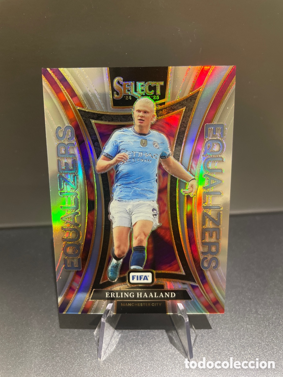 Cromos de f&uacute;tbol: Erling Haaland 23 Equalizers Prizm Panini Select 2024-25 Manchester City