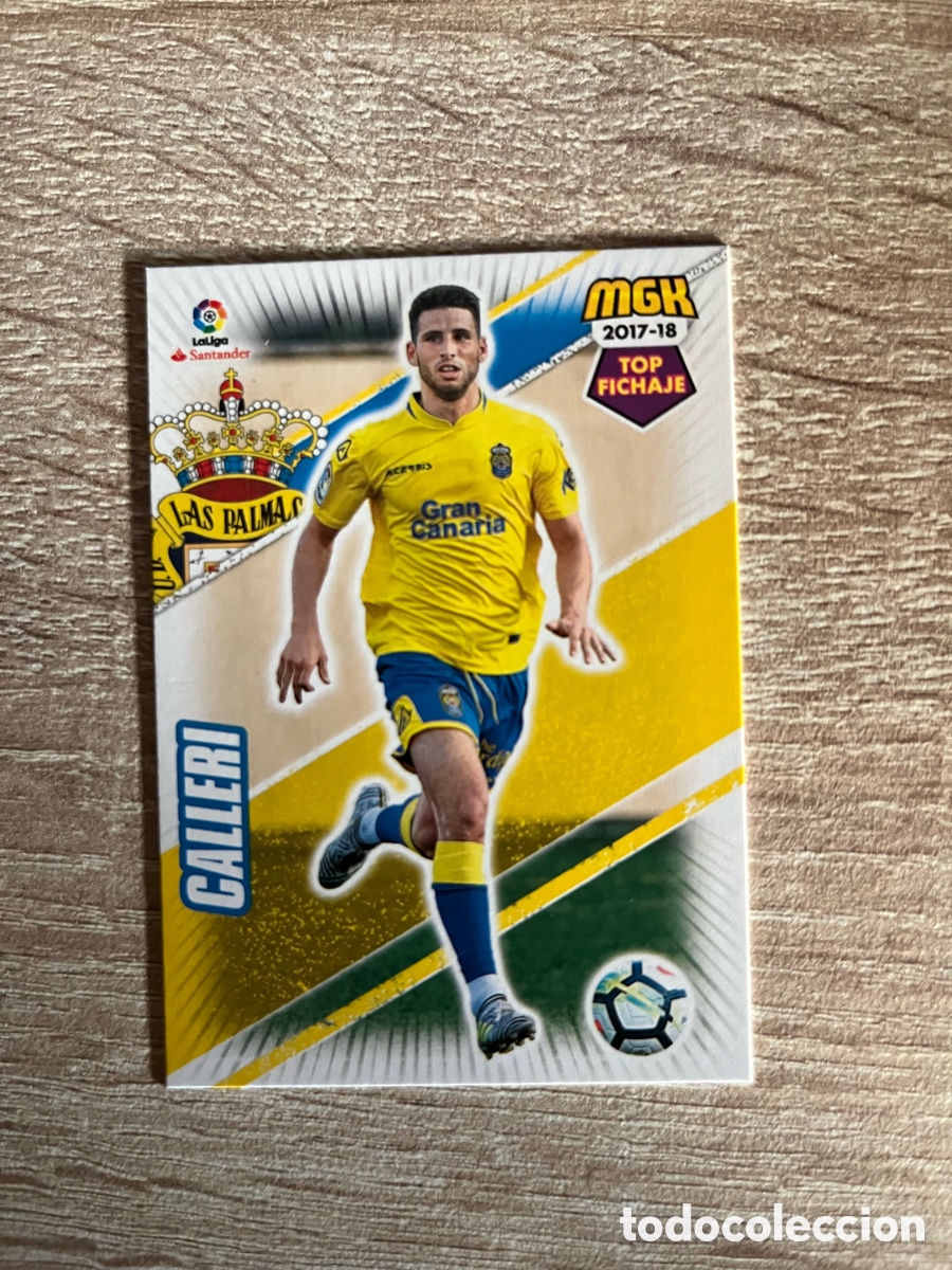 Cromos de f&uacute;tbol: 317 CALLERI TOP FICHAJE MEGACRACKS MGK 2017 2018 17 18 UD LAS PALMAS