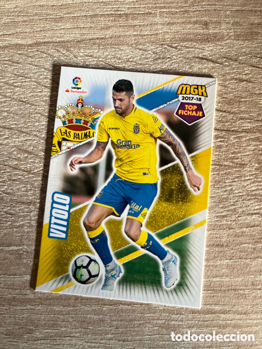 Cromos de f&uacute;tbol: 316 VITOLO TOP FICHAJE MEGACRACKS MGK 2017 2018 17 18 UD LAS PALMAS